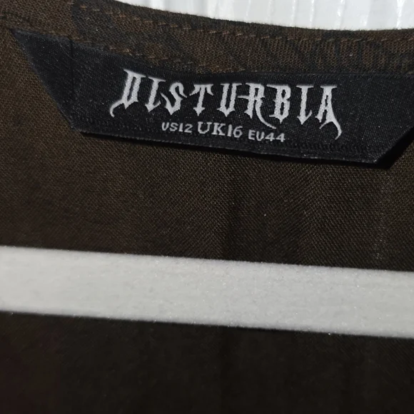 Disturbia Rosamoth Mini Smock Dress Size 12 - Picture 5 of 8